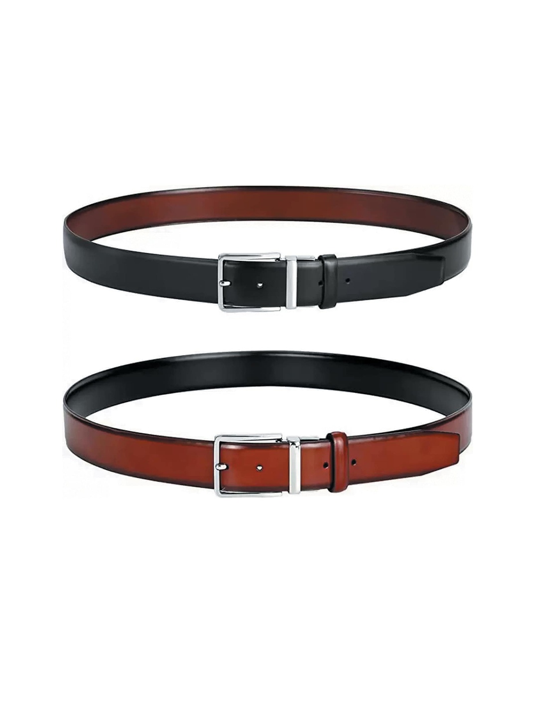 

KAEZRI Men Leather Formal Belt, Black
