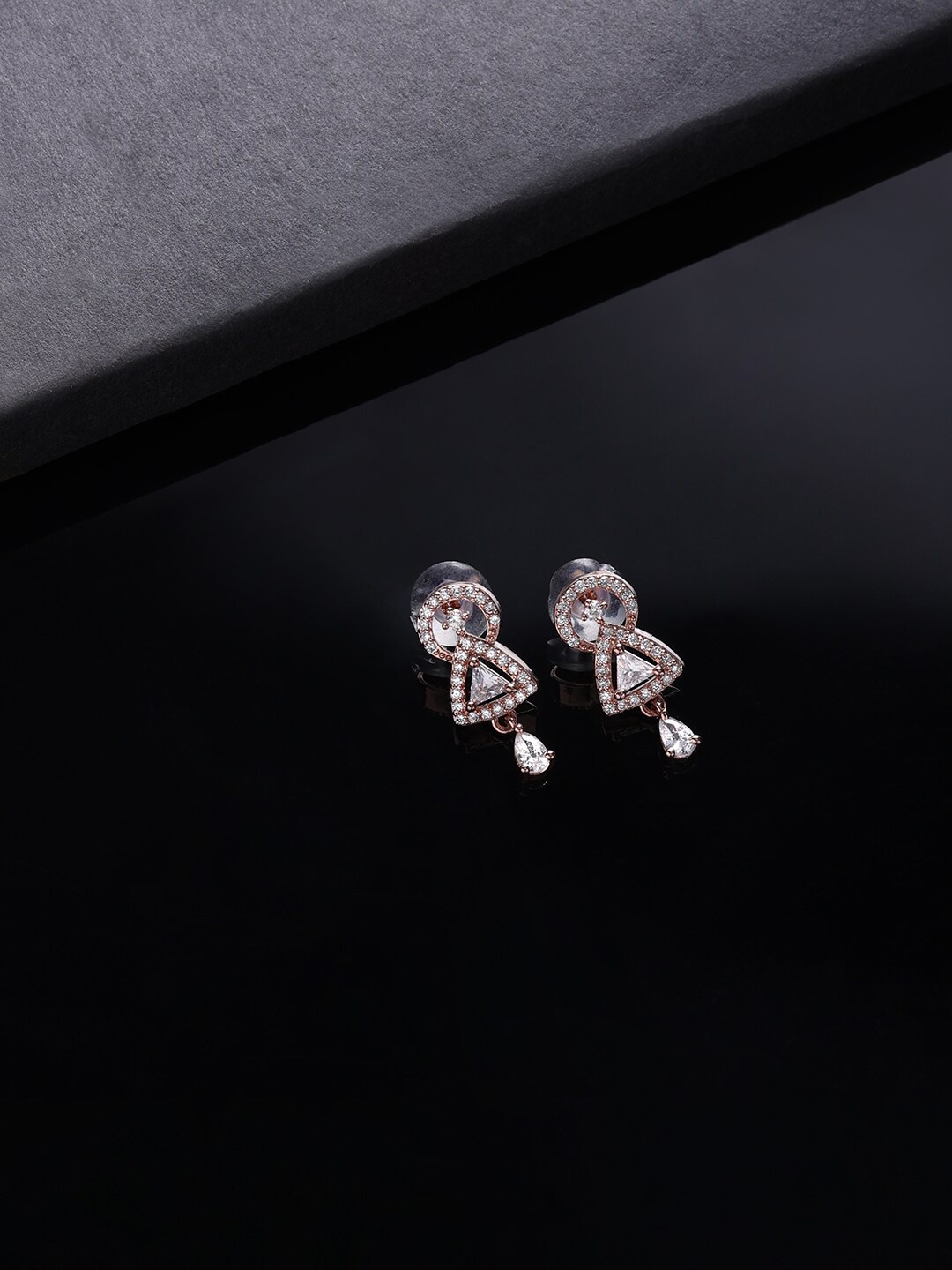 

HOT AND BOLD Rose Gold Plated Classic Drop Earrings