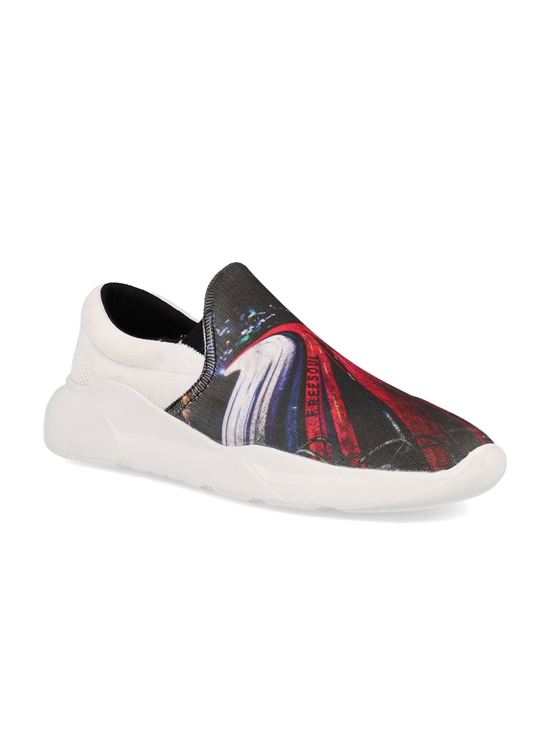 

FREESOUL Men Printed Slip-On Sneakers, Grey