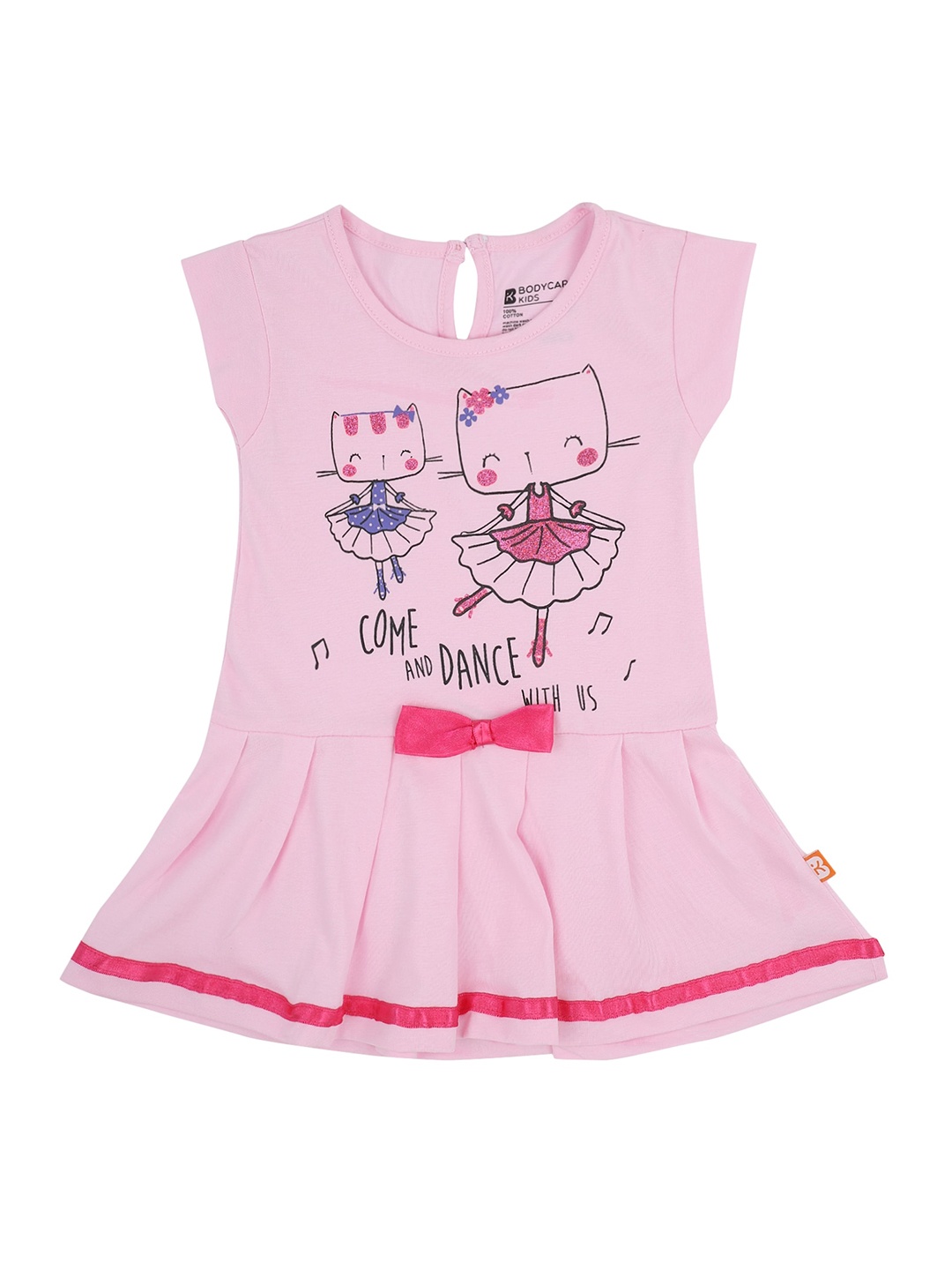 

Bodycare Infants Graphic Printed Cotton Dress, Pink