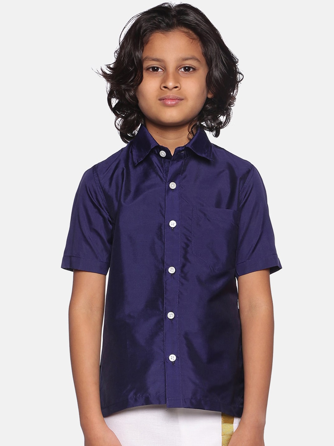 

Sethukrishna Boys Casual Shirt, Navy blue