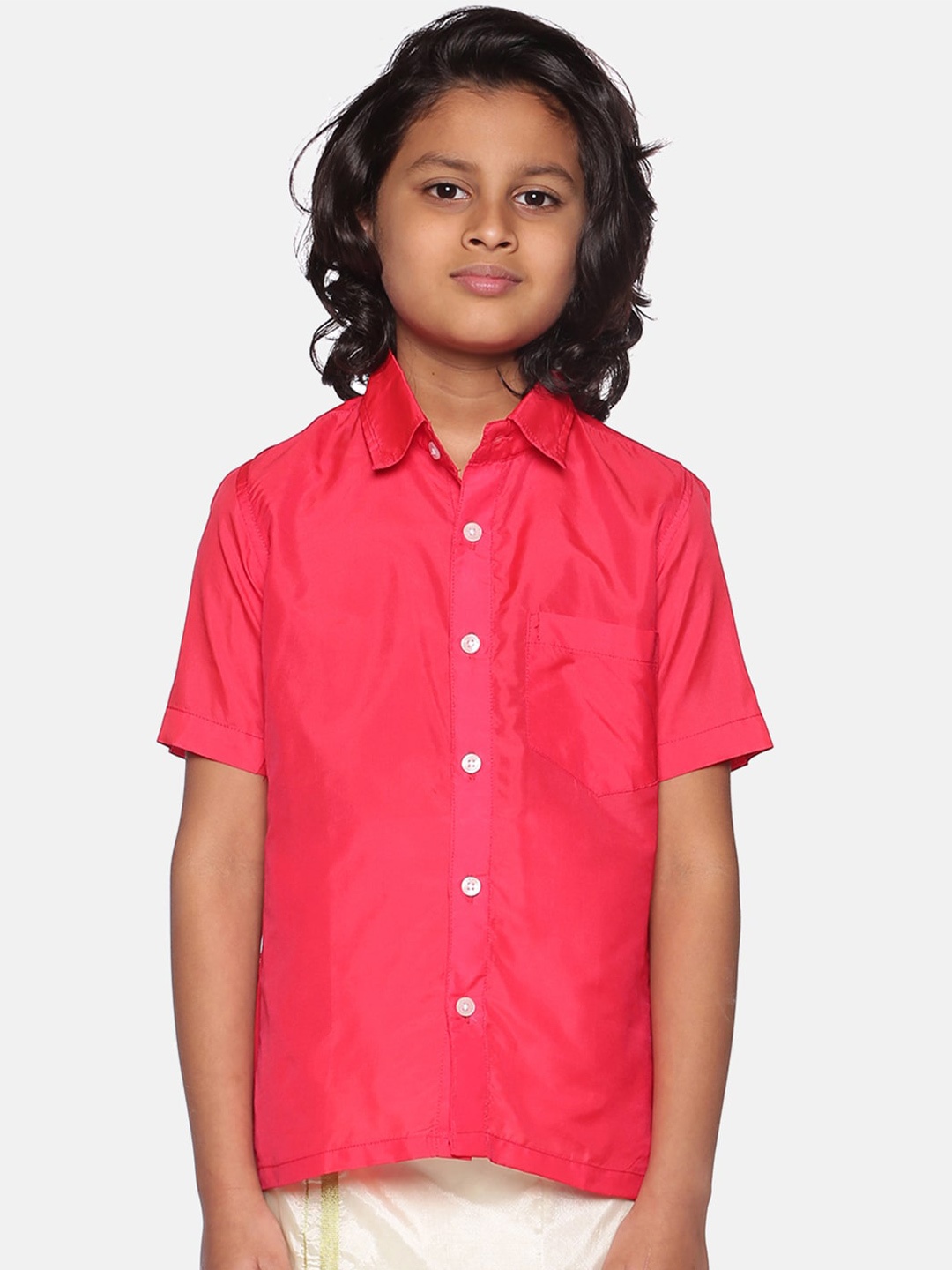 

Sethukrishna Boys Casual Shirt, Pink