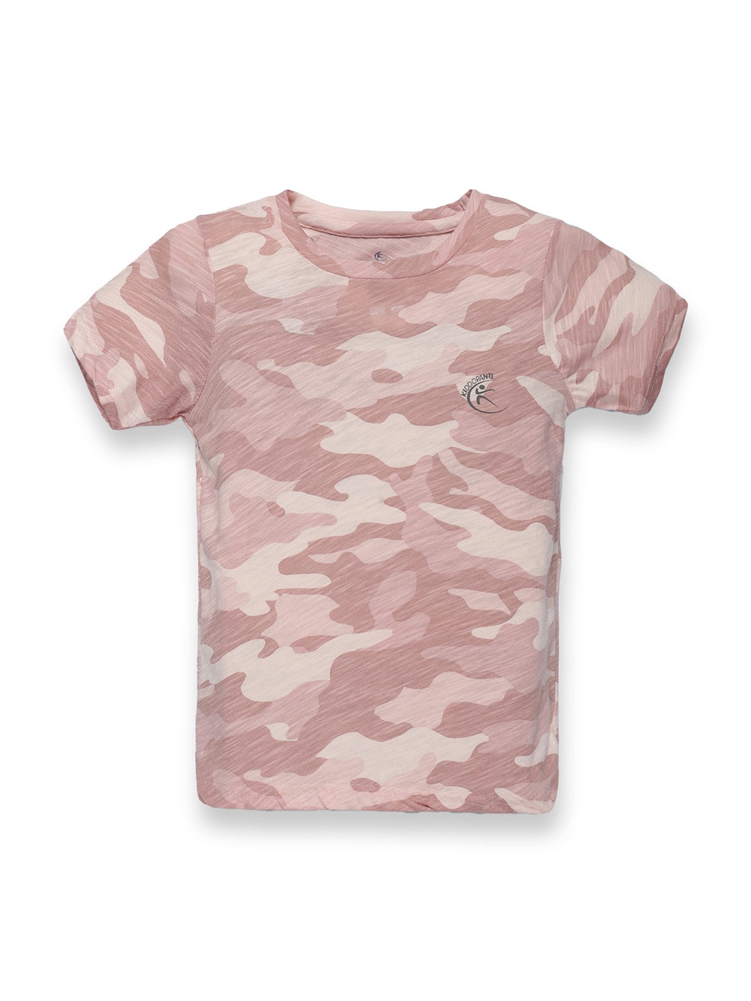 

KiddoPanti Boys Camouflage Printed Casual Pure Cotton T-shirt, Nude