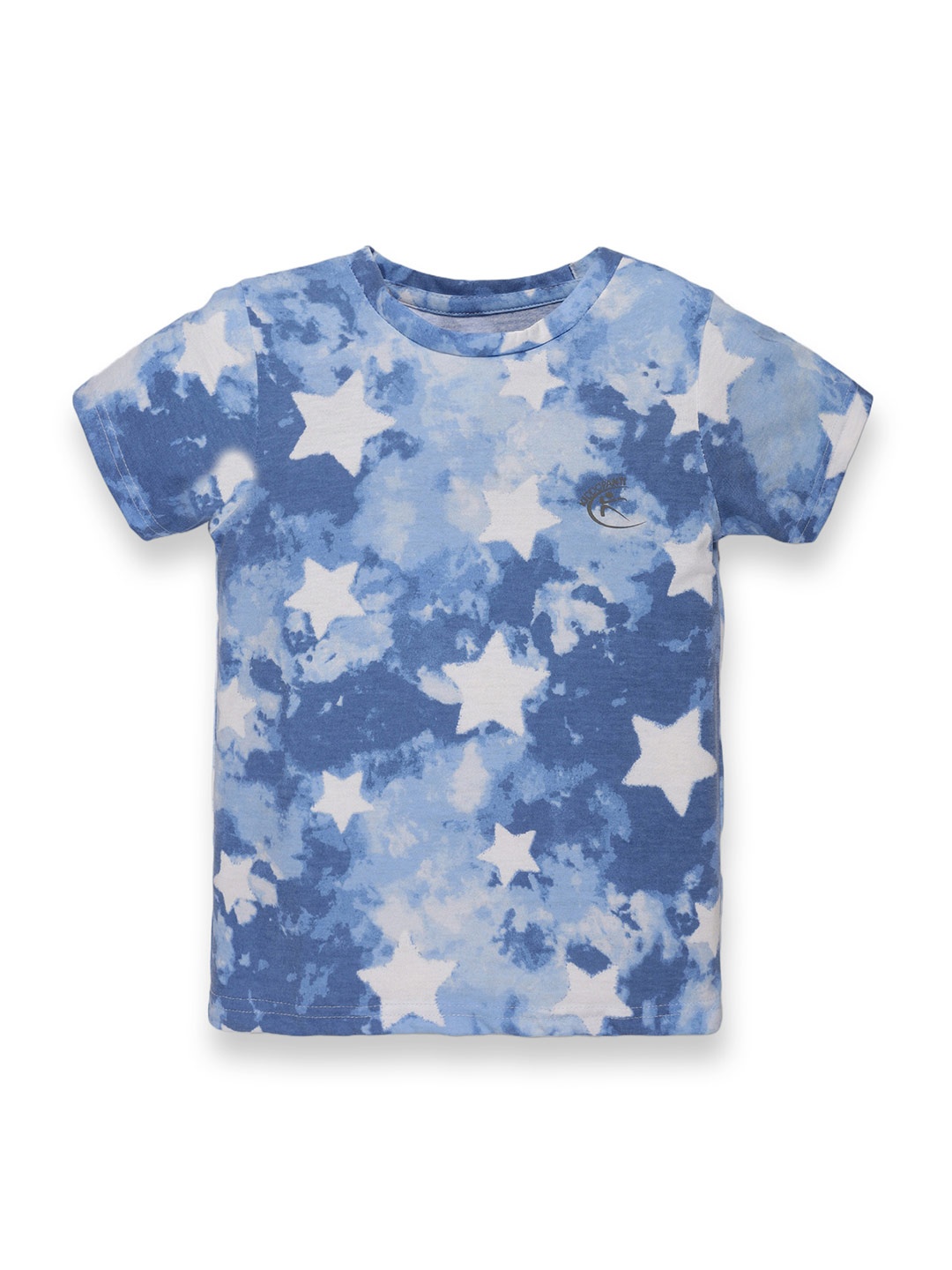

KiddoPanti Boys Conversational Printed Cotton T-shirt, Blue