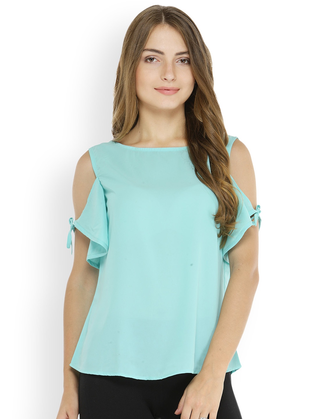 

Pannkh Women Sea Green Solid Top