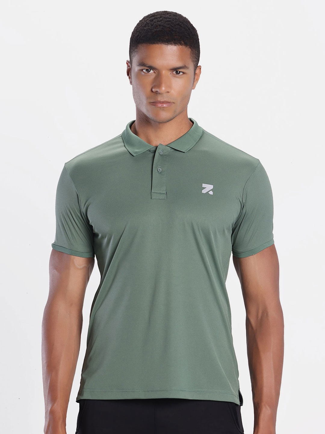 

Zymrat Polo Collar T-shirt, Green