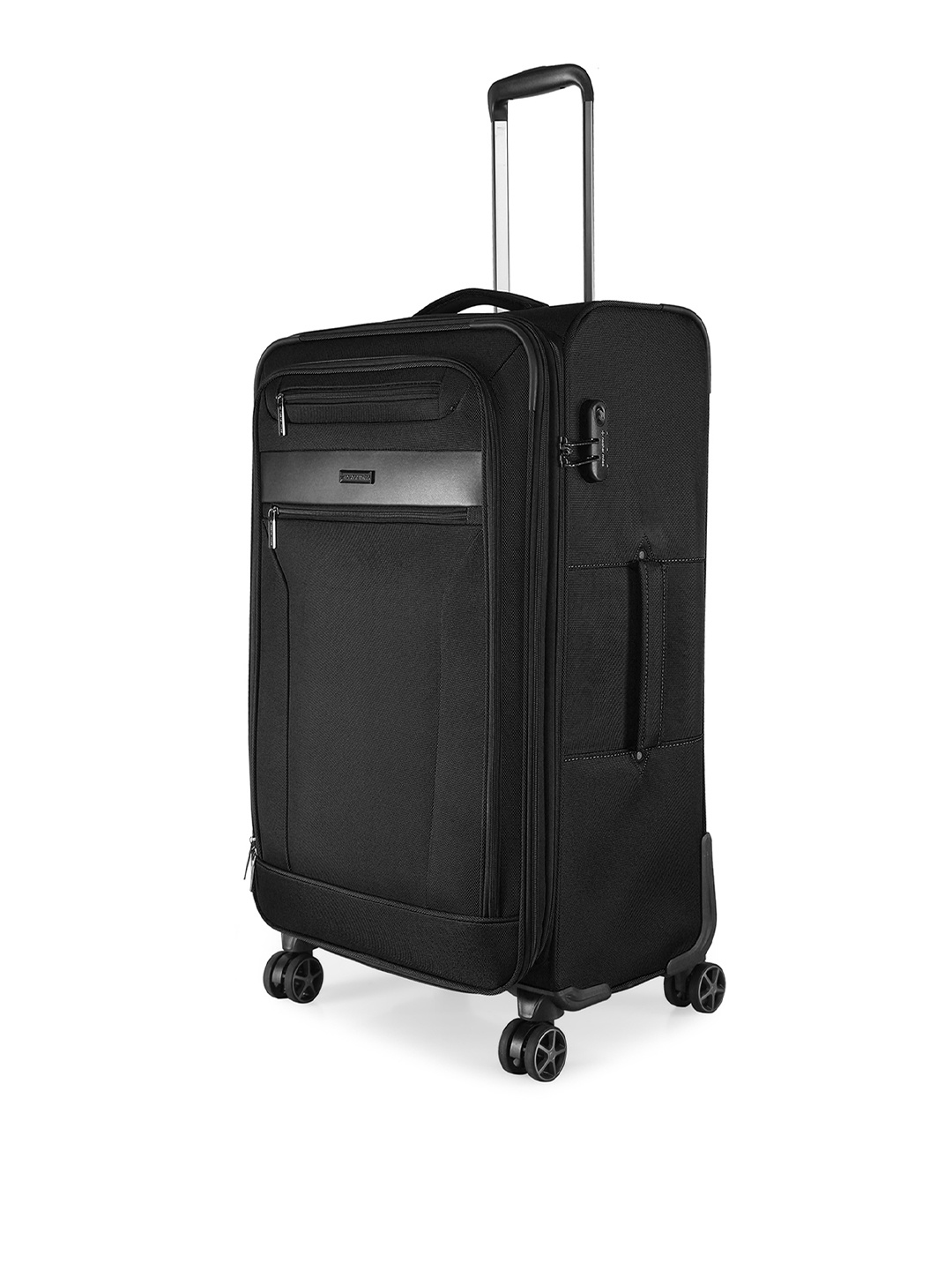 

Nasher Miles Soft-Sided Large Trolley Suitcase, Black