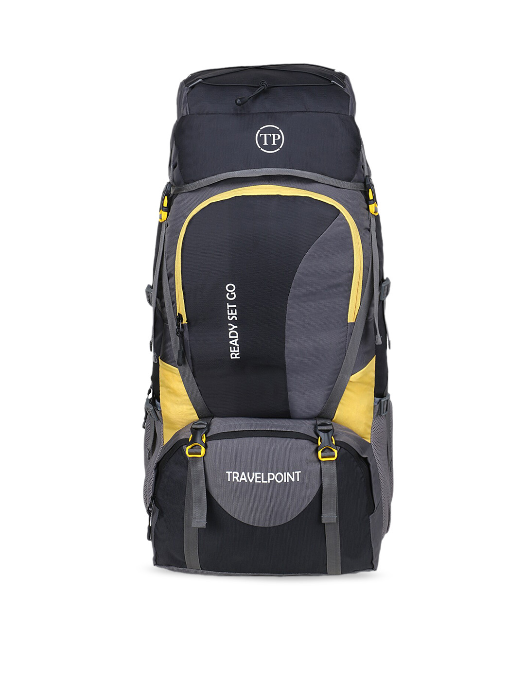 

TRAVEL POINT Colourblocked Waterproof Rucksack, Black
