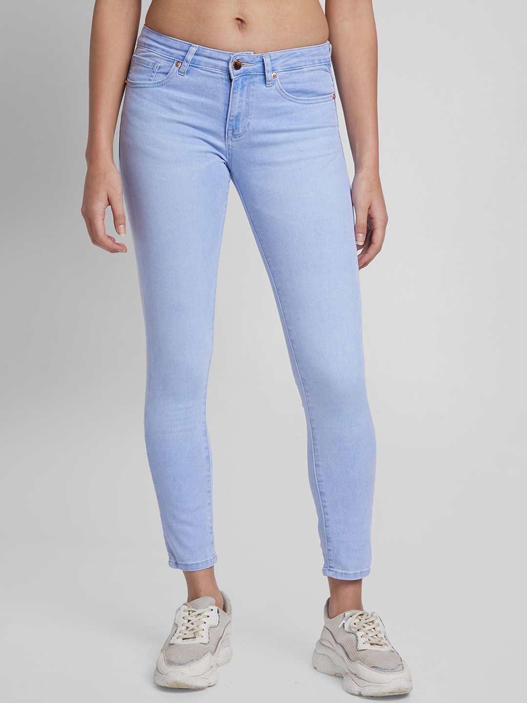 

SPYKAR Women Alicia Slim Fit Light Fade Stretchable Jeans, Blue