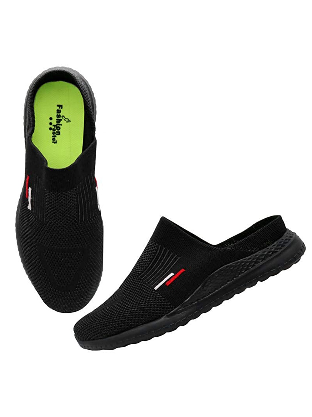 

FASHION FASTER Men Mesh Running Ortholite Impressions Sports Shoes, Black