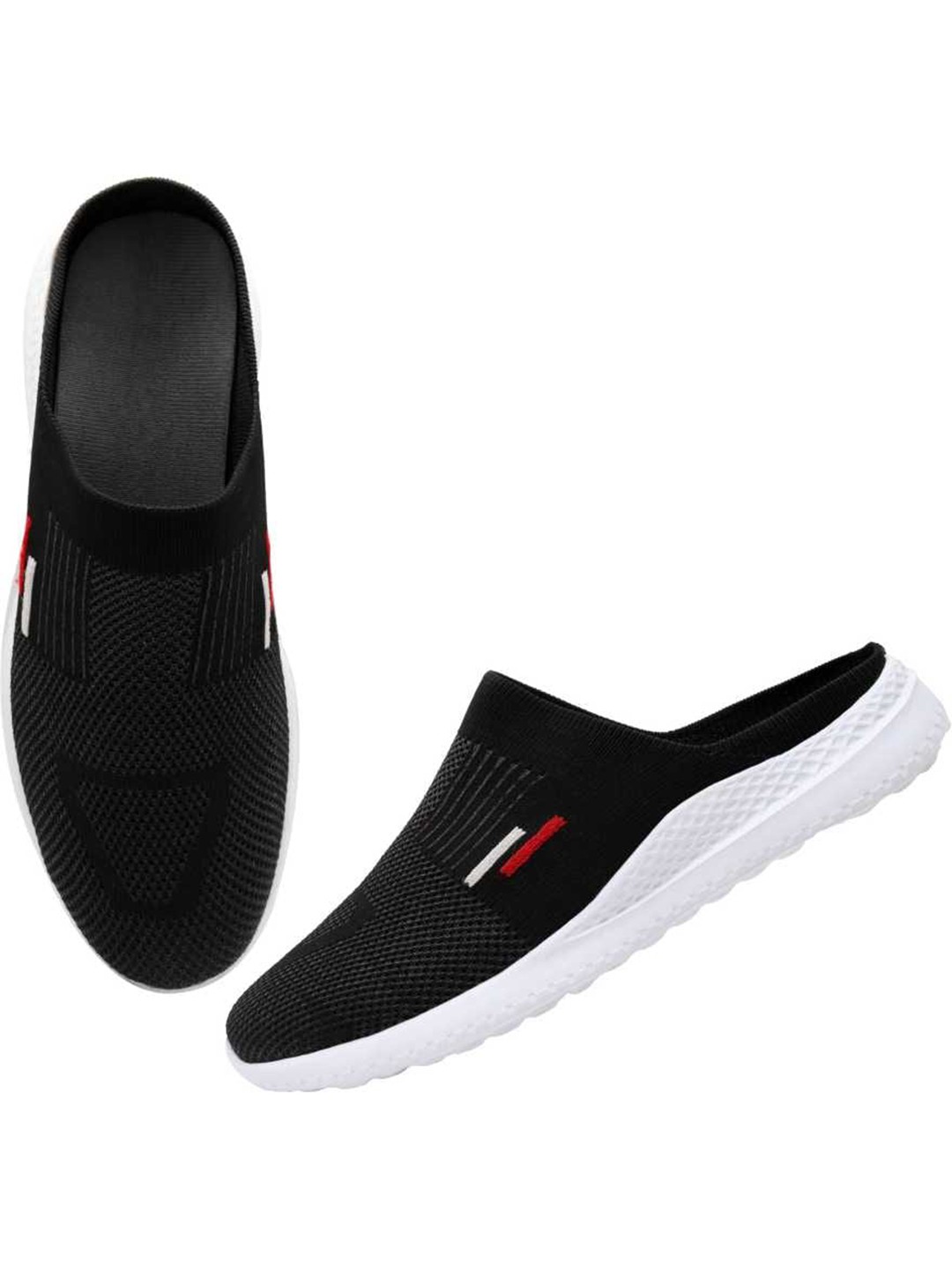 

FASHION FASTER Men Mesh Ortholite Impressions Running Sports Shoes, Black