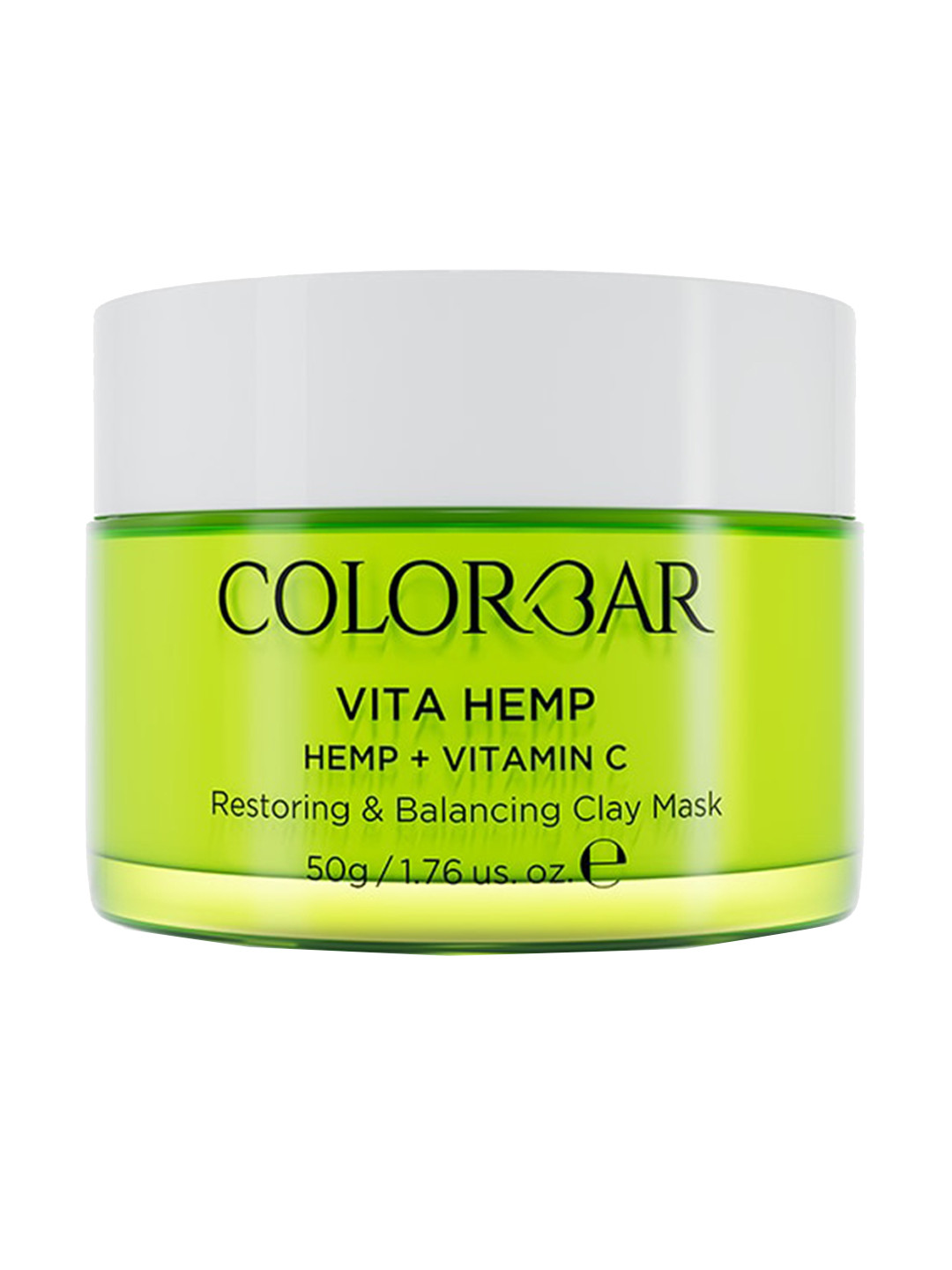 

Colorbar Vita Hemp Restoring & Balancing Clay Mask with Vitamin C - 50g, Green