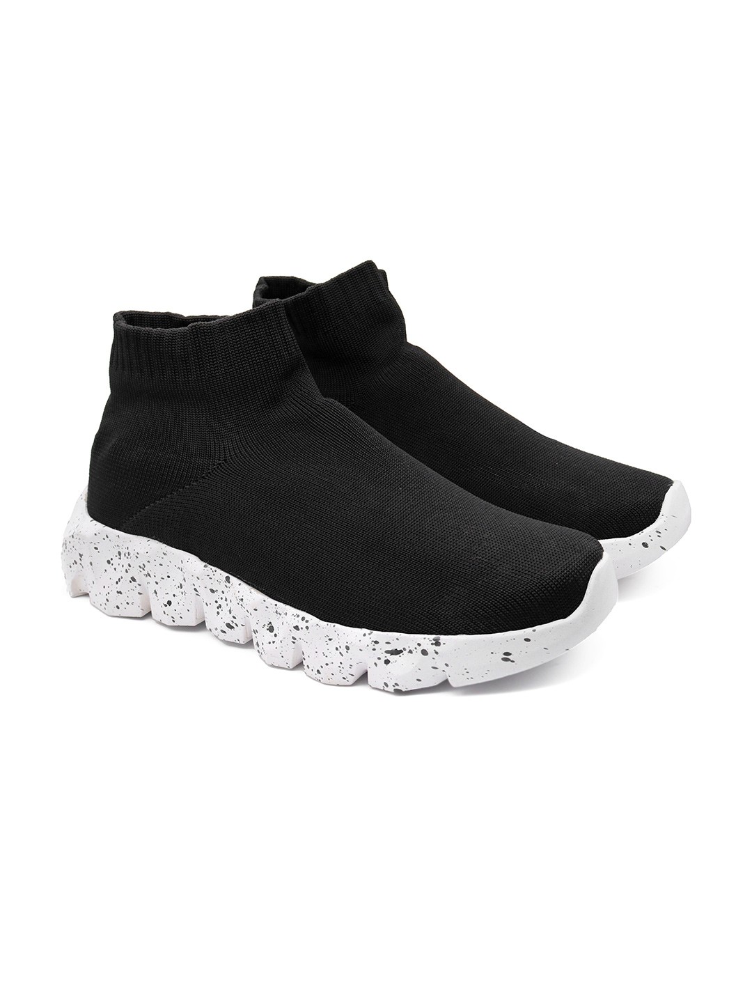 

FASHION FASTER Men Mesh Ortholite Impressions Running Sports Shoes, Black