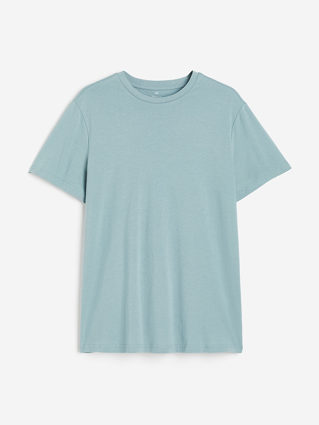 

H&M Men Regular Fit Round-Neck T-Shirt, Turquoise blue