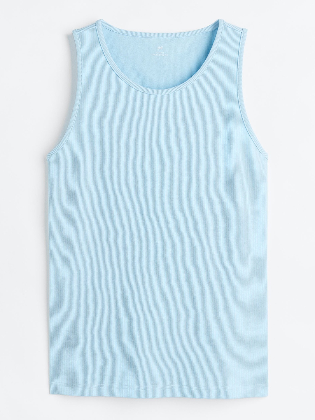 

H&M Ribbed Vest Top, Blue