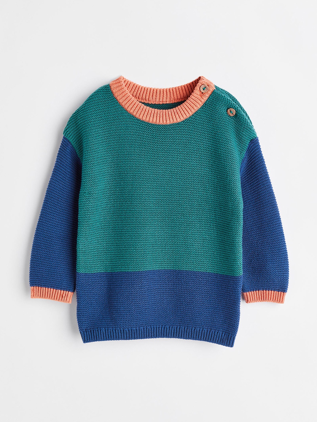 

H&M Boys Knitted Jumper, Green