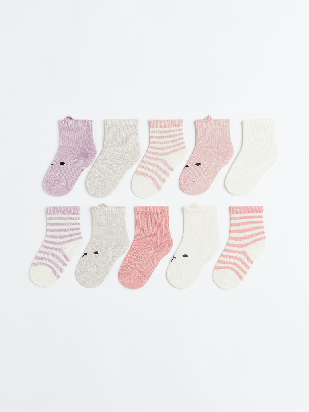 

H&M Girls 10-Pack Socks, Beige