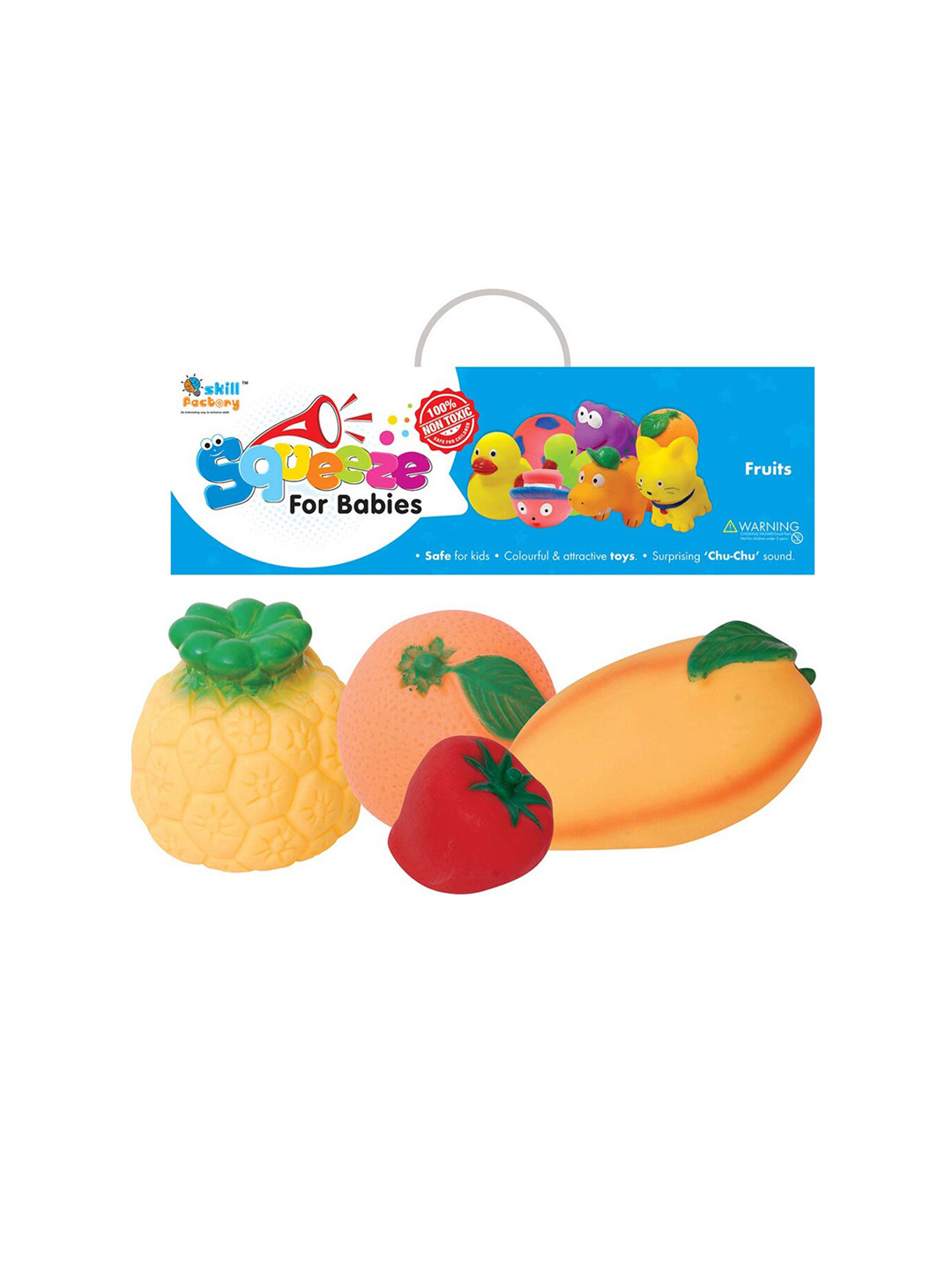 

ITOYS Kids Set Of 4 Water Animals Squeeze Baby Bath Toys, Yellow