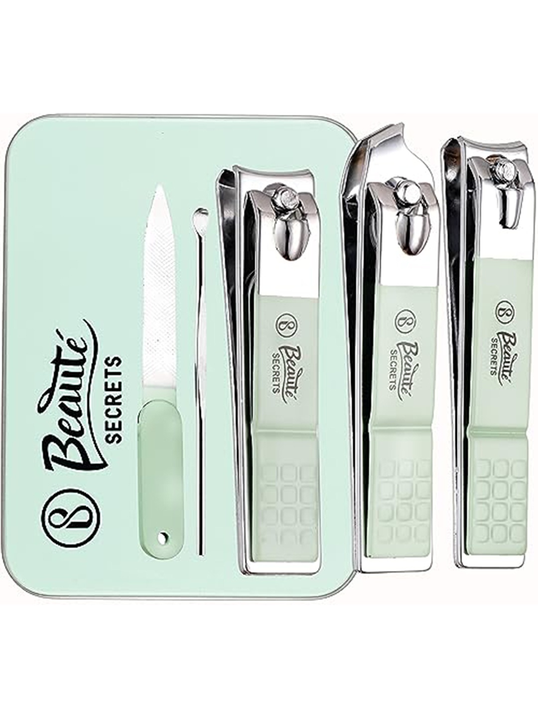 

Beaute Secrets 5-Pcs Manicure & Pedicure Kit - Sea Green