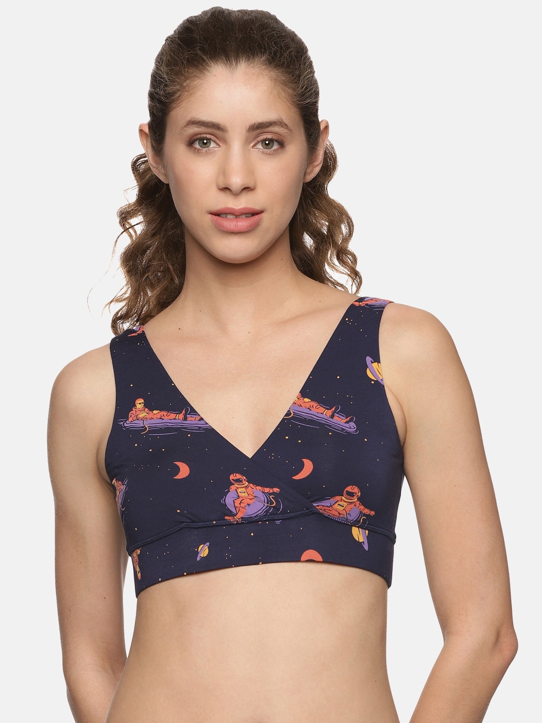 

Tailor & Circus Padded Plunge Bra-Tencel Modal Micro, Violet