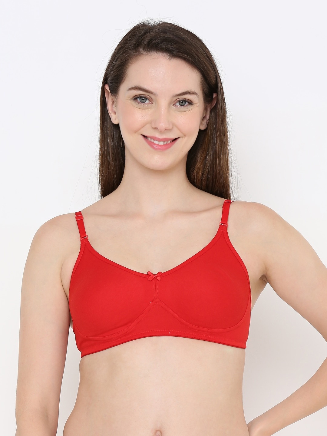 

Berrys Intimatess Non-Wired & Non Padded All Day Comfort Full Coverage Seamless Bra, Red