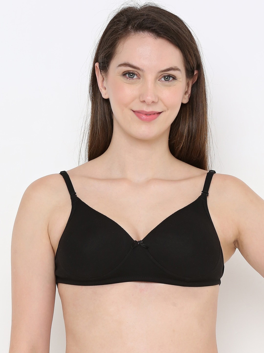 

Berrys Intimatess Non-Wired & Lightly Padded All Day Comfort Medium Coverage Seamless Bra, Black