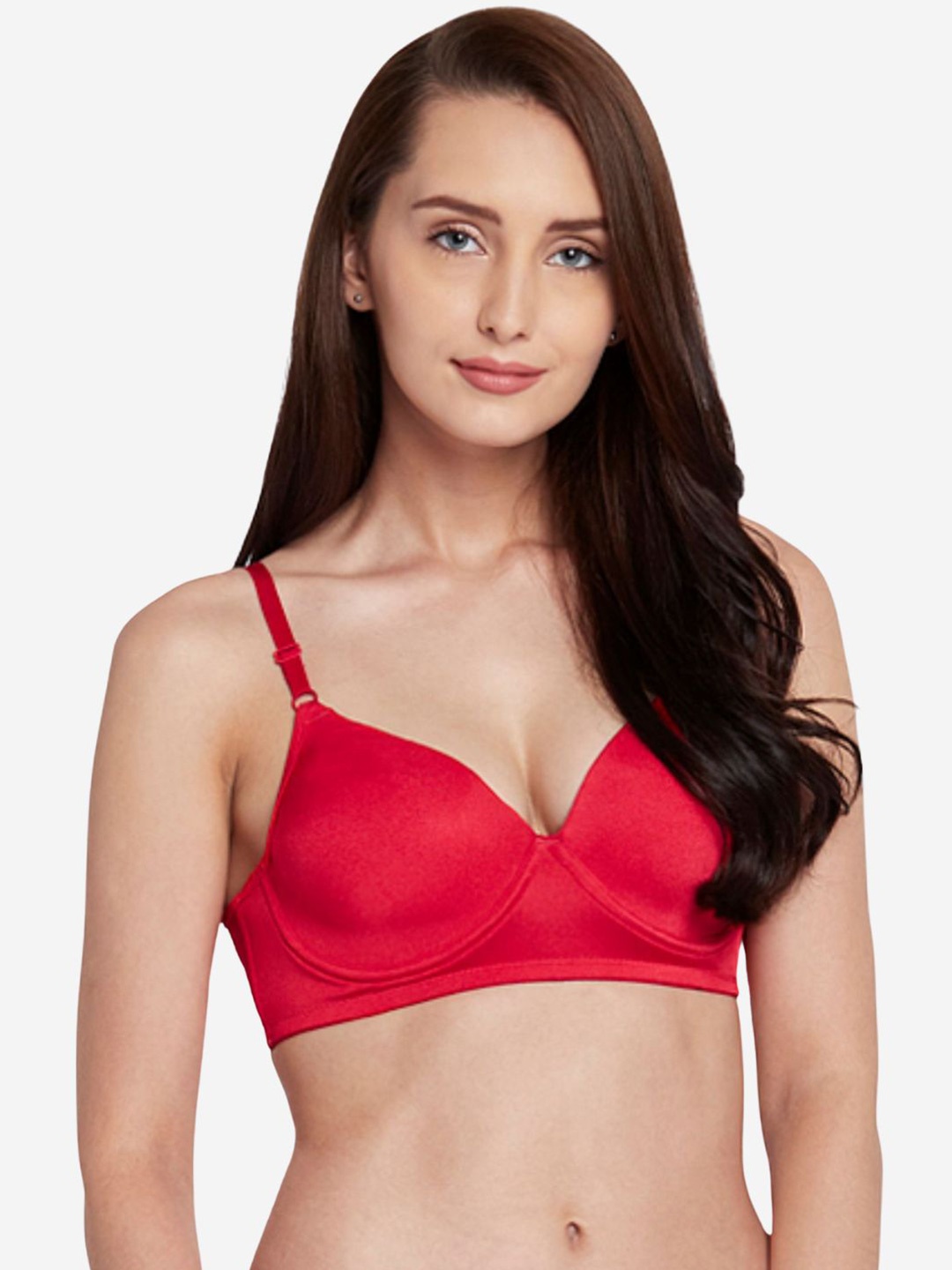 

Berrys Intimatess Underwired Heavily Padded Medium Coverage All Day Comfort Cut & Sew Bra, Red
