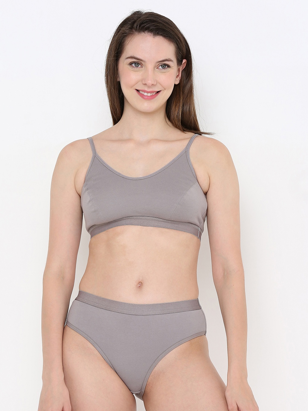 

Berrys Intimatess Non-Wired & Non Padded with Medium Coverage T-shirt Bra, Grey