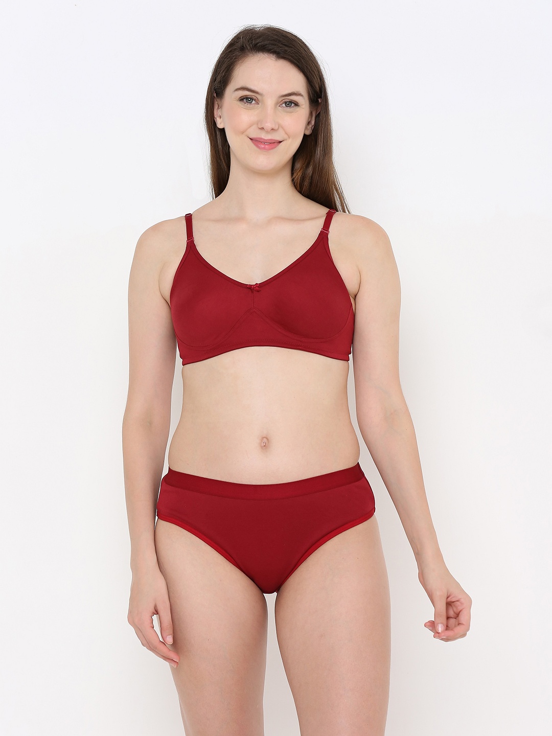 

Berrys Intimatess Non-Wired & Non Padded with Full Coverage T-shirt Bra, Maroon