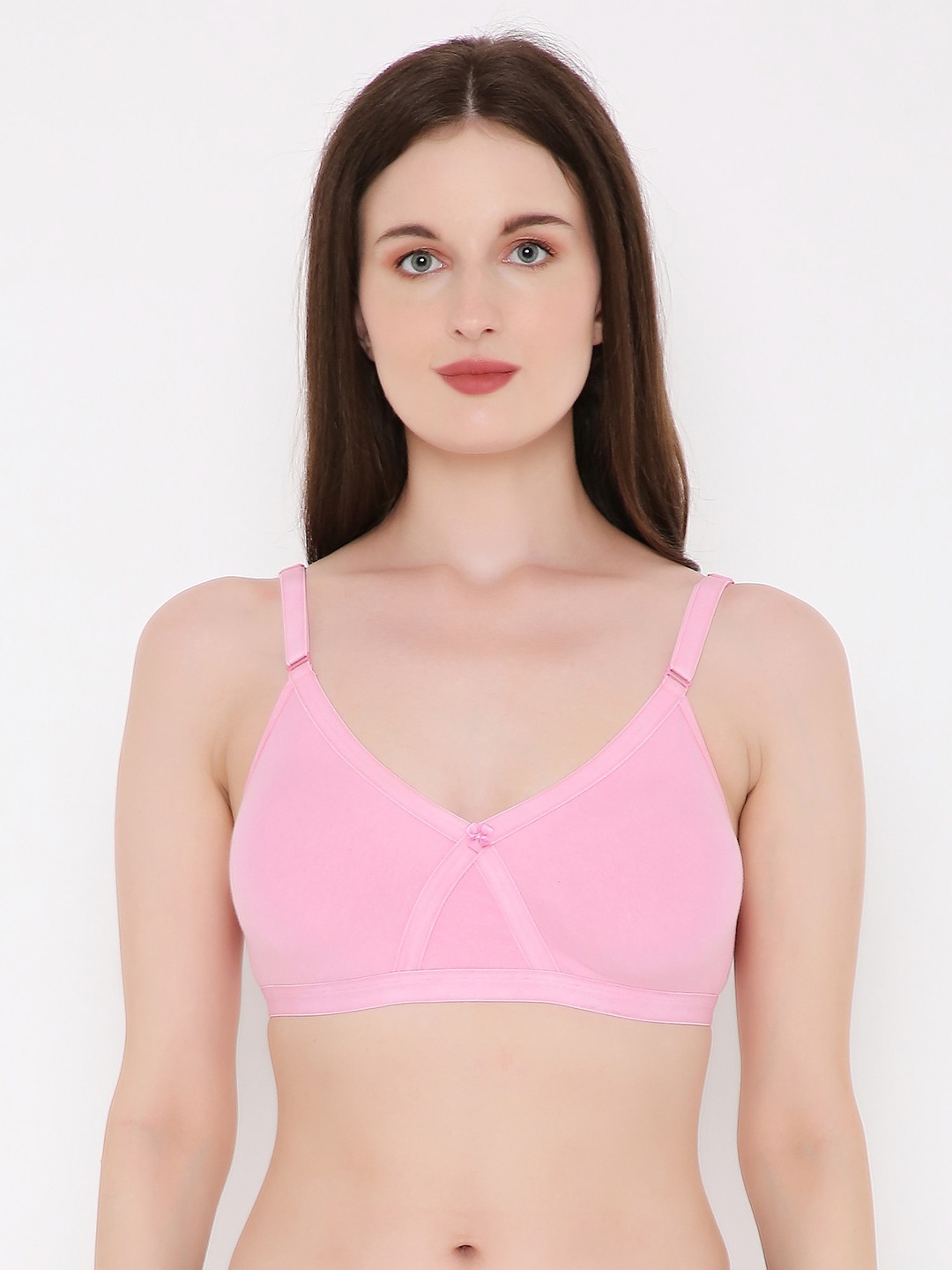 

Berrys Intimatess Non-Wired & Non Padded with Full Coverage T-shirt Bra, Pink