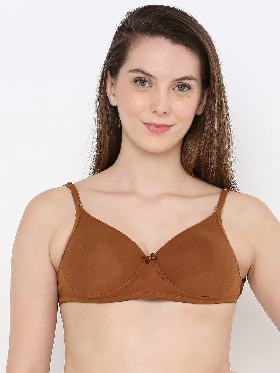

Berrys Intimatess Lightly Padded & Non-Wired Medium Coverage T-shirt Bra, Brown