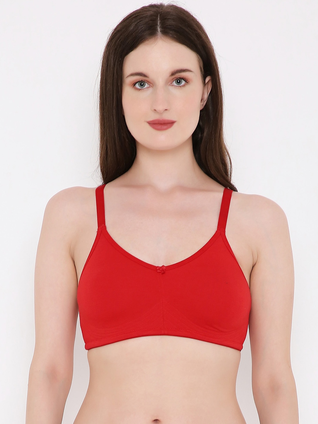 

Berrys Intimatess Cotton Non Padded No-Sag Bra, Red