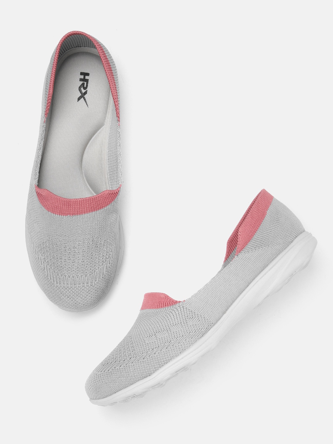 

HRX by Hrithik Roshan Women Woven Design Walking Shoes, Grey