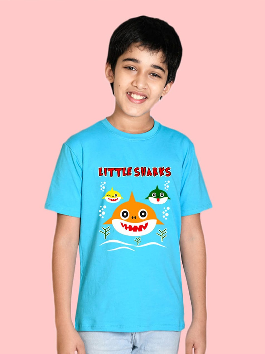 

NUSYL Boys Graphic Printed T-shirt, Blue