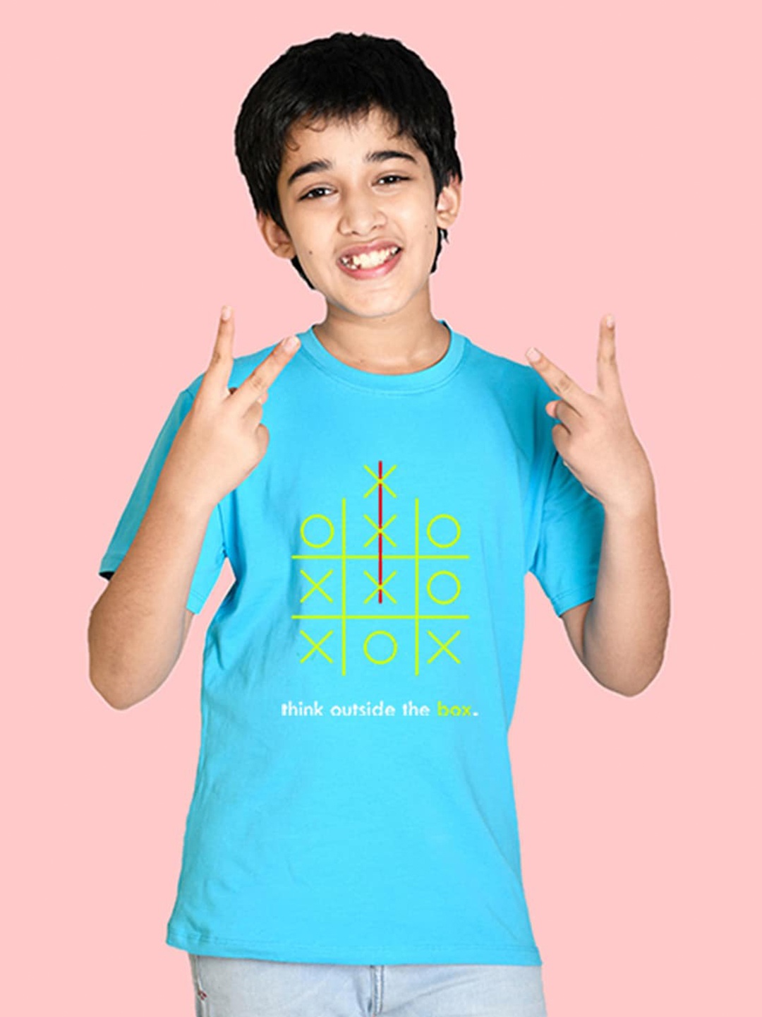 

NUSYL Boys Printed T-shirt, Blue