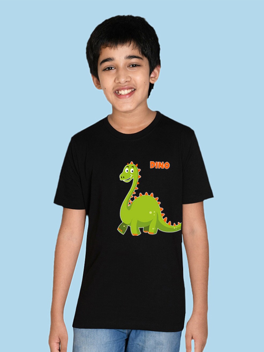 

NUSYL Boys Graphic Printed T-shirt, Black
