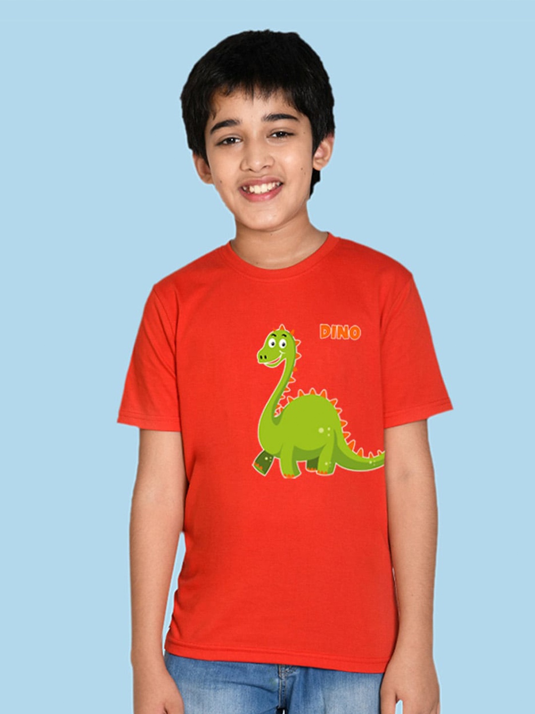 

NUSYL Boys Graphic Printed T-shirt, Red