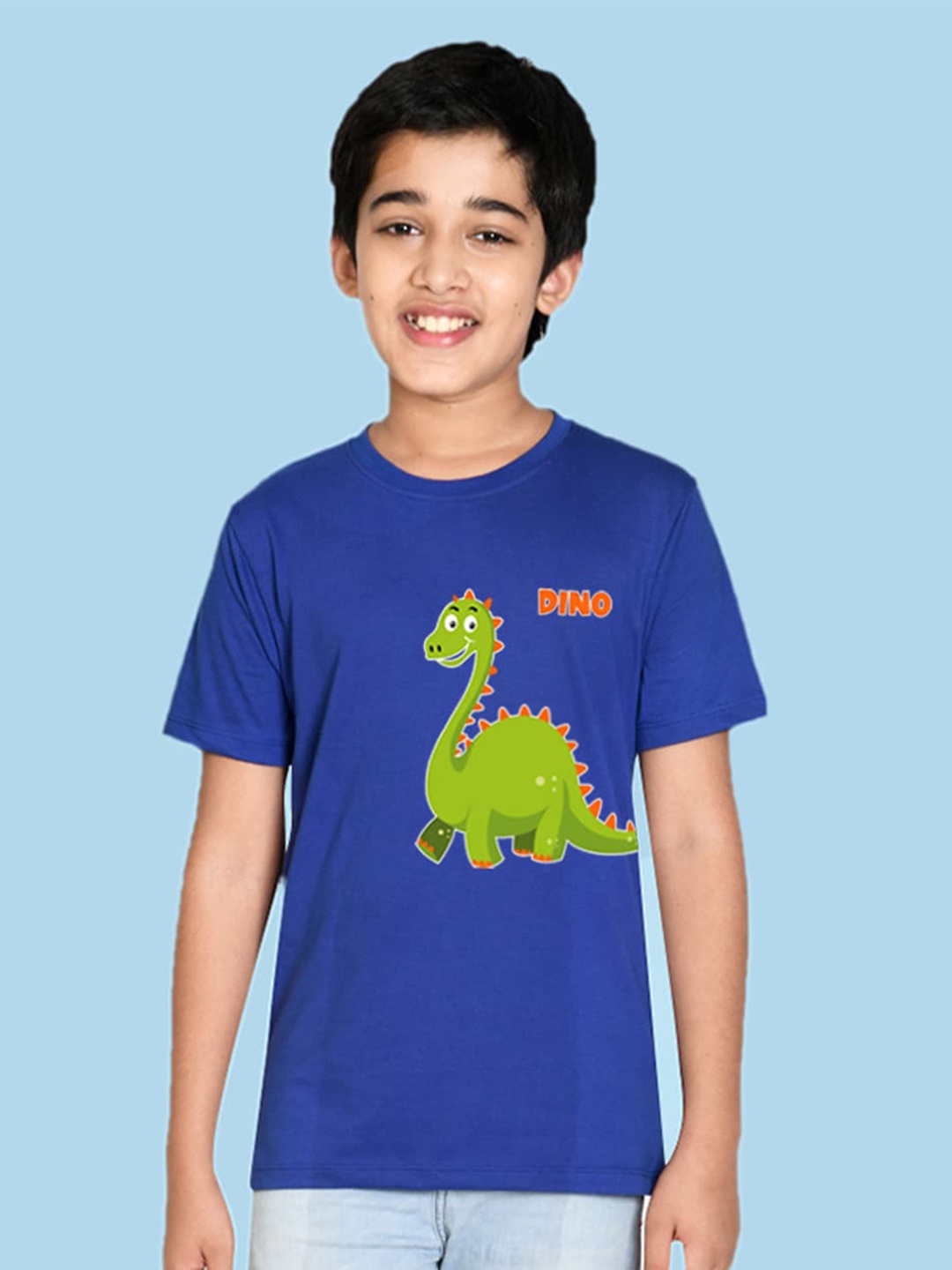 

NUSYL Boys Graphic Printed T-shirt, Blue