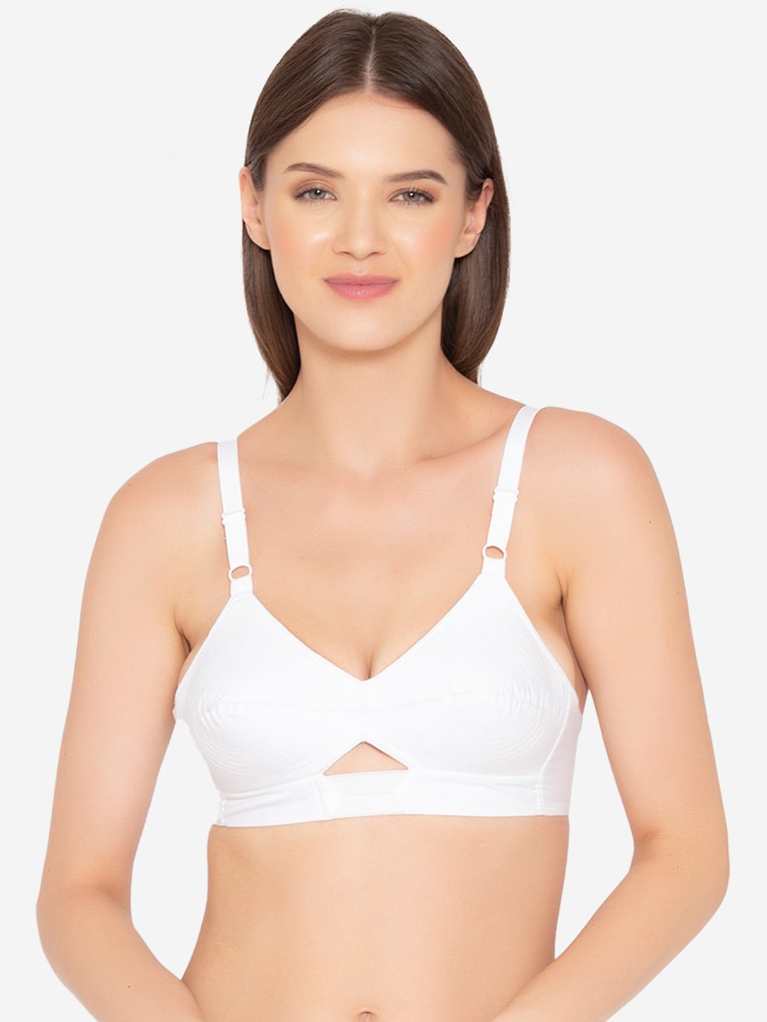 

GROVERSONS Paris Beauty Non-Padded Organic Cotton Bra, White