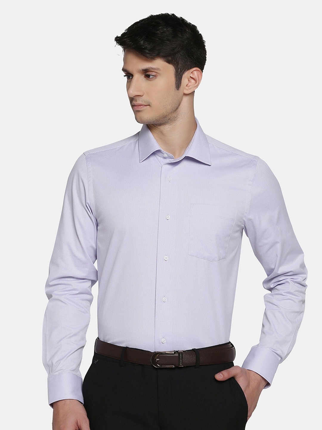 

Blackberrys Men India Slim Fit Temp Tech Formal Shirt, Violet