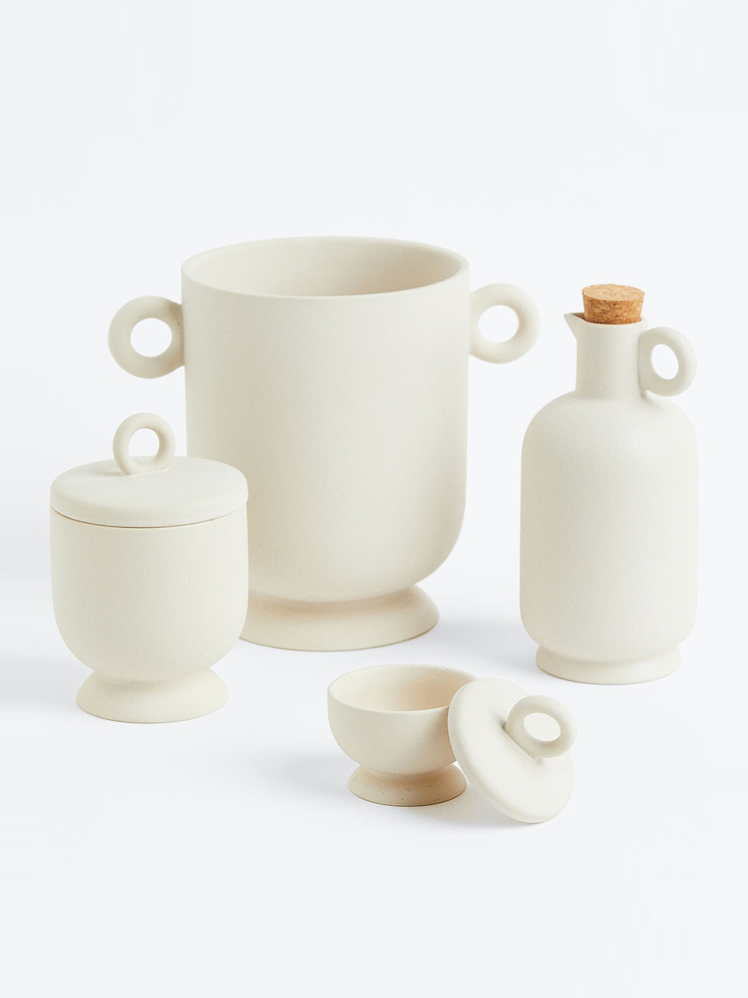 

H&M Stoneware Pot, Beige