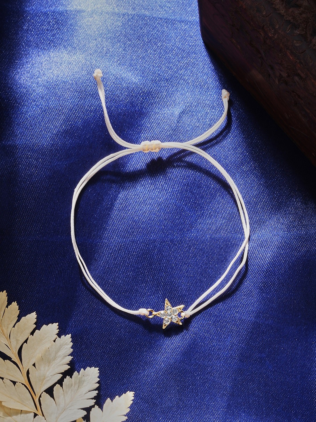 

Accessorize Crystals Sparkle Star Friendship Bracelet, White