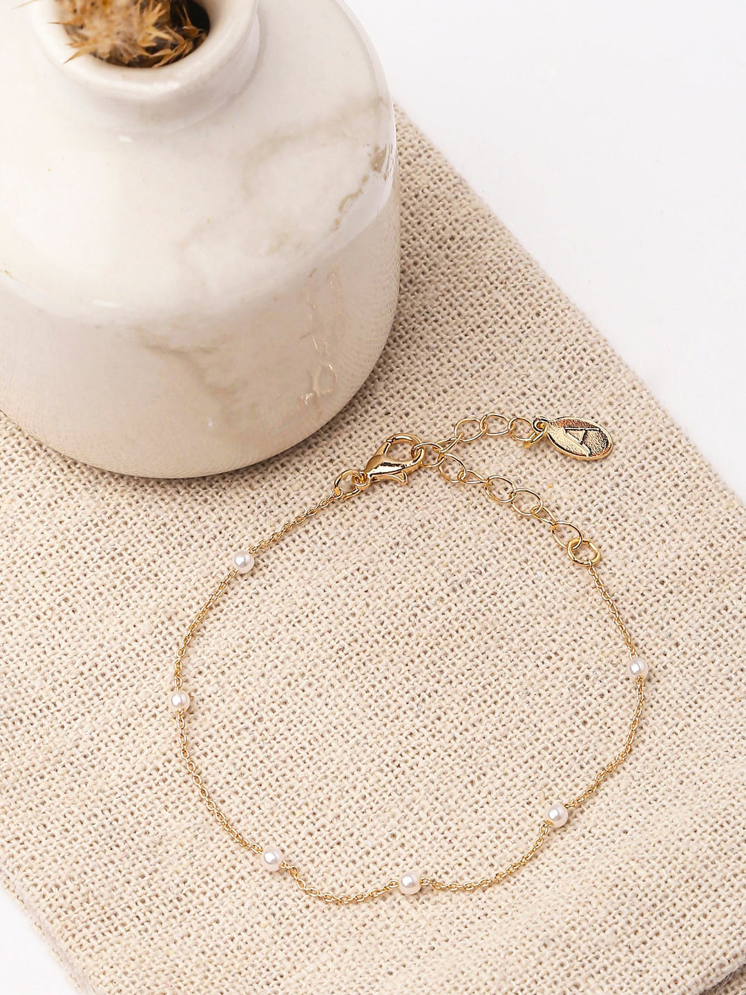

Accessorize Crystals Studded Link Bracelet, Gold