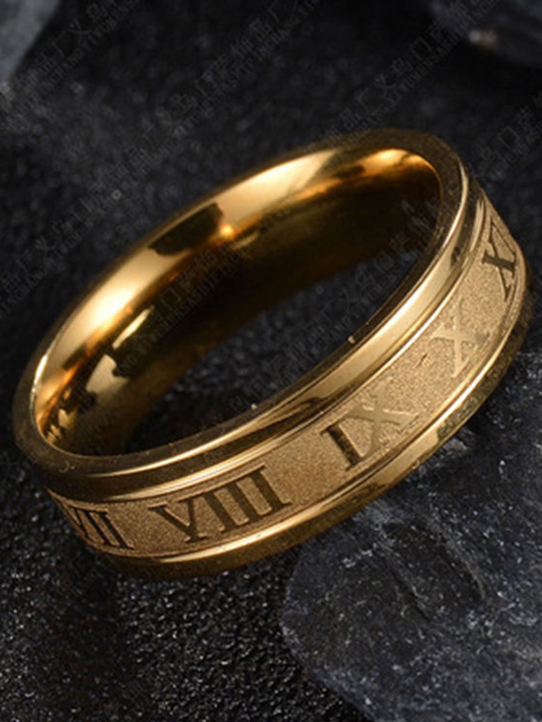 

Fashion Frill Gold-Plated Roman Stylish Finger Ring