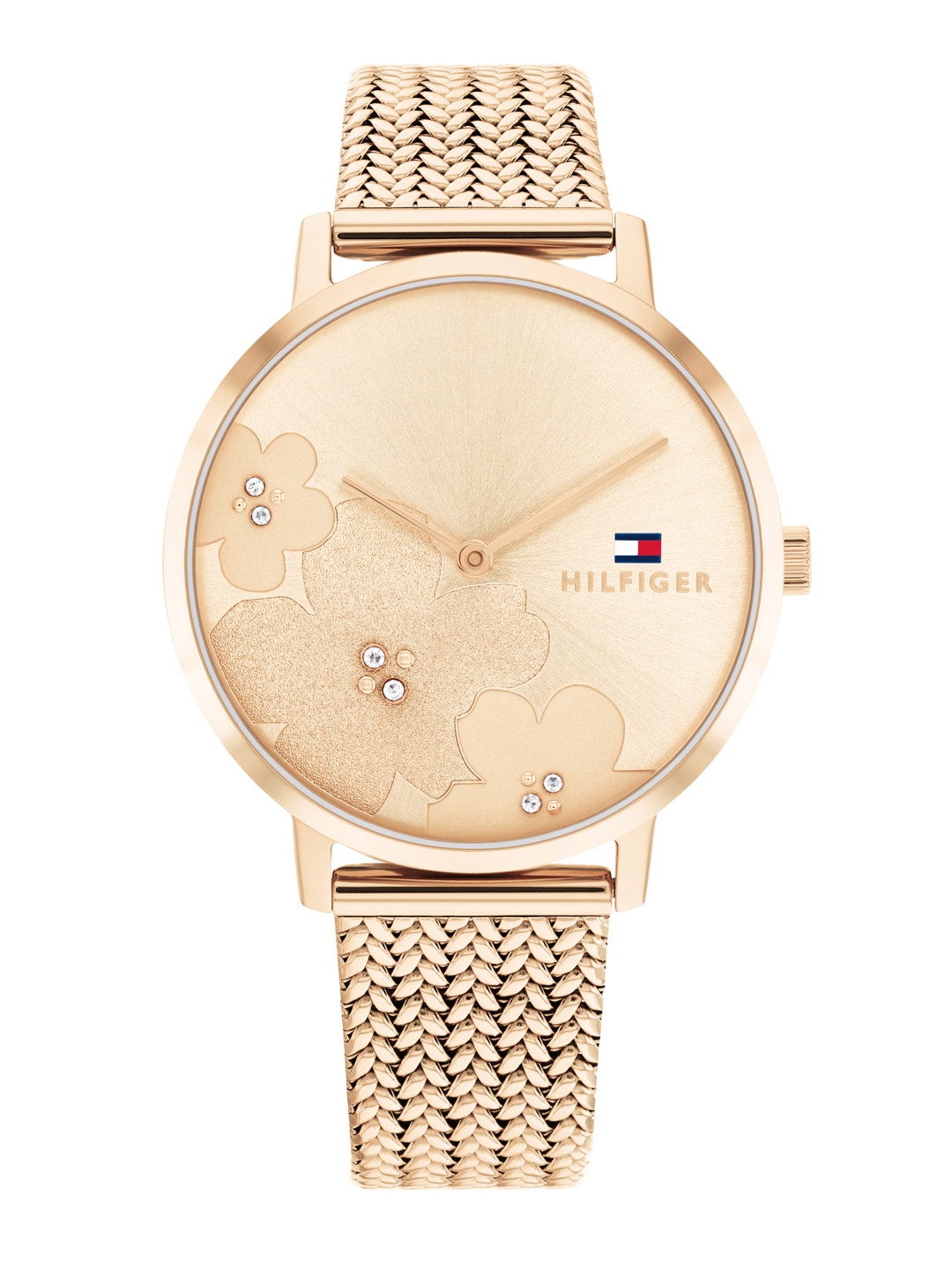 

Tommy Hilfiger Women Embellished Dial & Bracelet Style Straps Analogue Watch-TH1782603, Gold