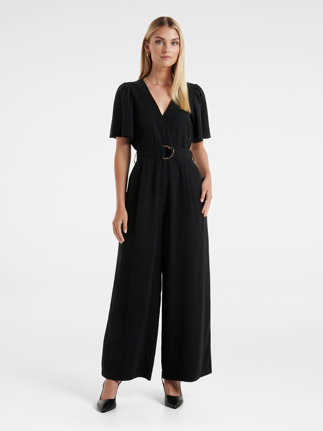 

Forever New Wrap Basic Jumpsuit, Black