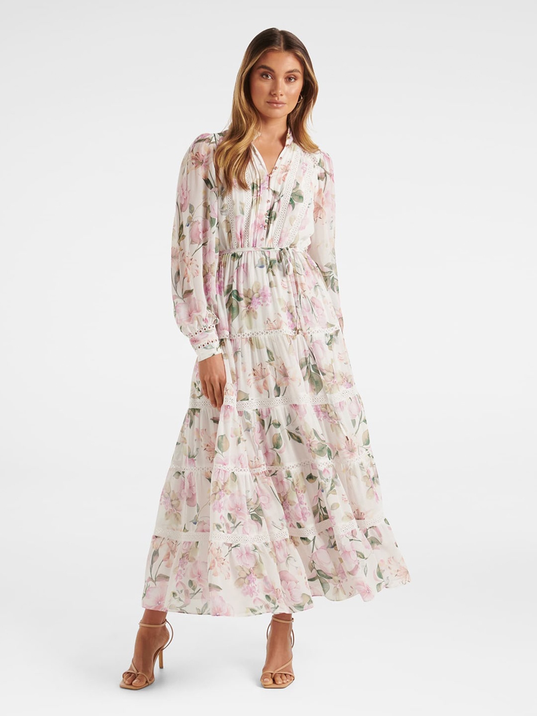 

Forever New Floral Printed Maxi Dress, White