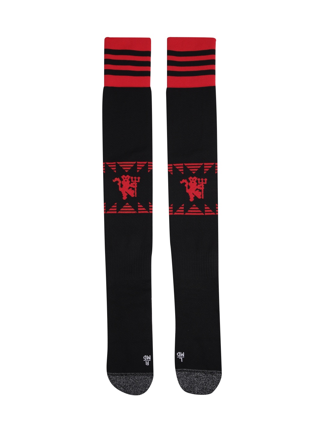 

ADIDAS Unisex Manchester United Football Club H Patterned Football Knee-Length Socks, Black