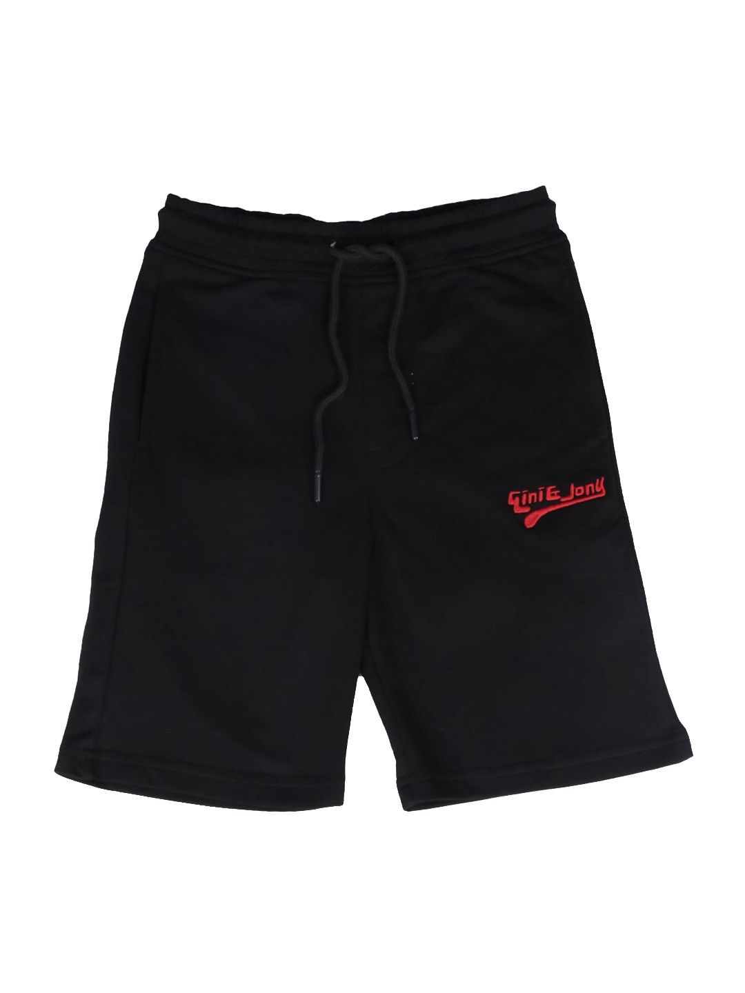 

Gini and Jony Boys Cotton Regular Fit Mid-Rise Shorts, Black