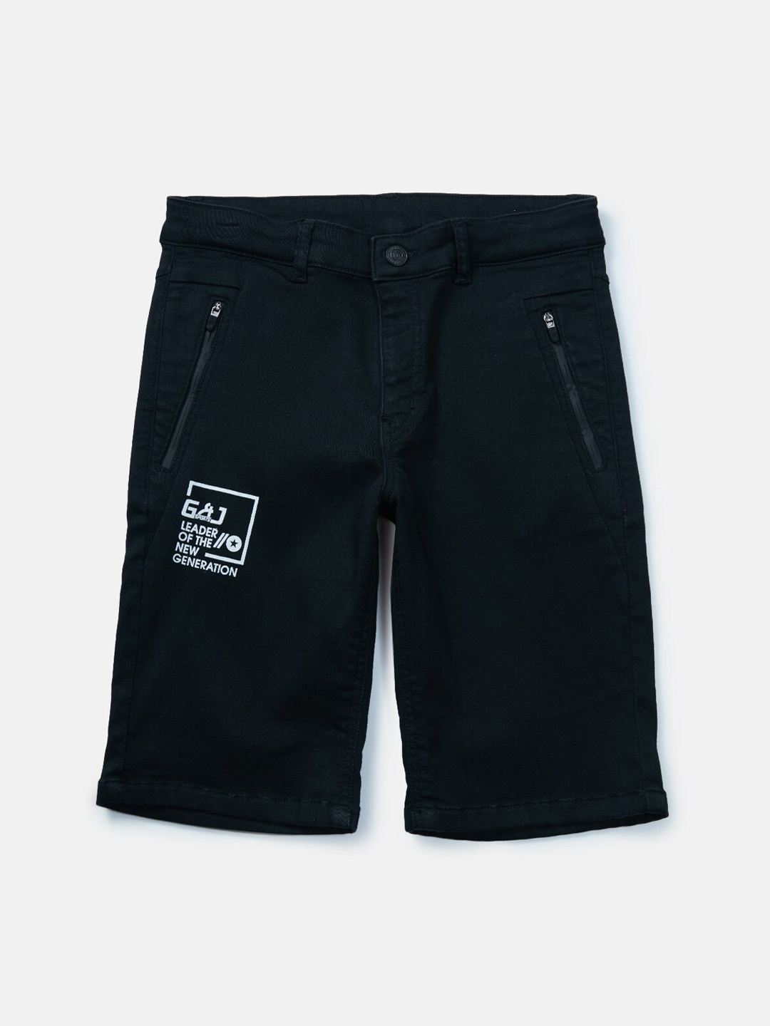 

Gini and Jony Boys Regular Fit Denim Shorts, Black